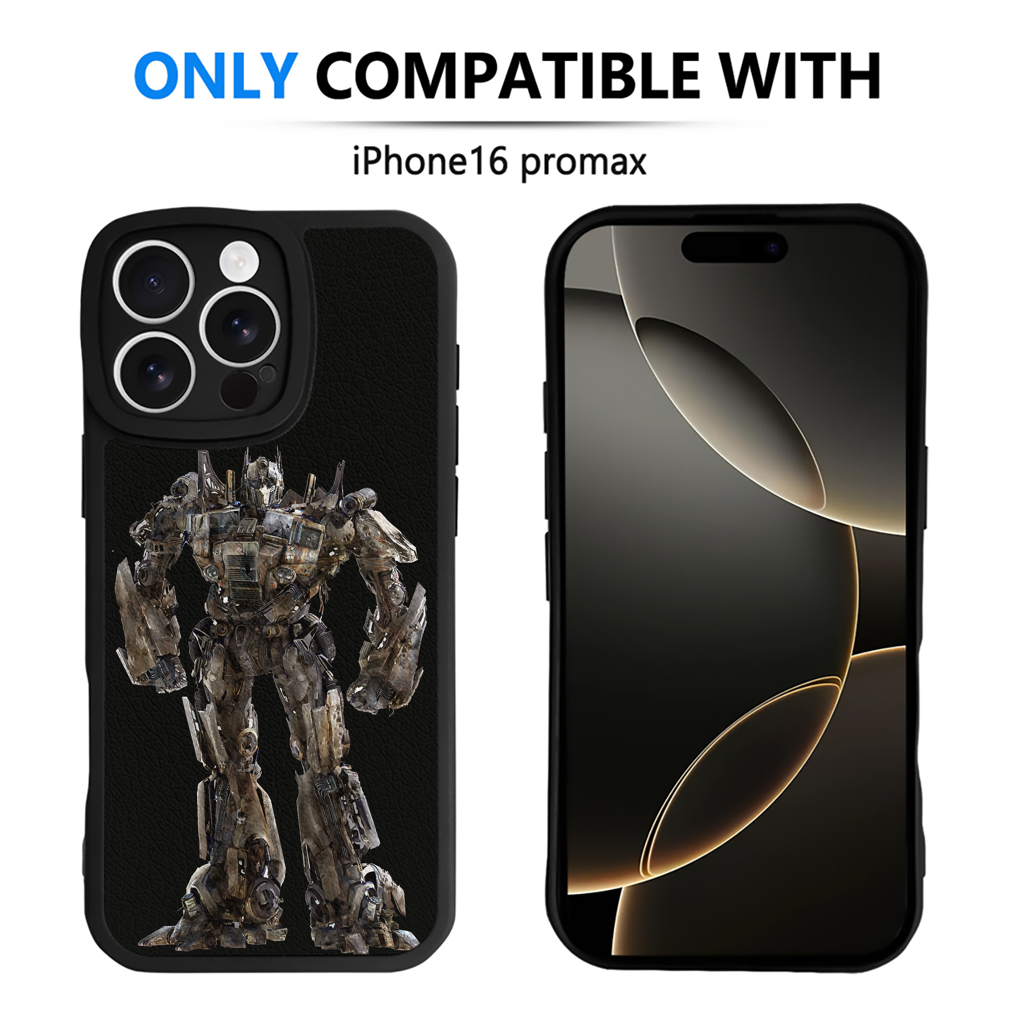 （画像用） Transformers トランスフォーマー 【iPhone 16シリーズ対応】シリコンスマホケース（レザー調） 材質：シリコン